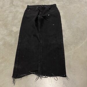 Red Kap Workwear Black Denim Jeans Pants Men 34x30 Relaxed Fit Distressed